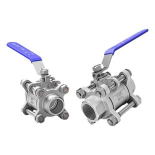 201/304不锈钢球阀三片式球阀焊接球阀丝扣球阀三片式丝扣球阀4分