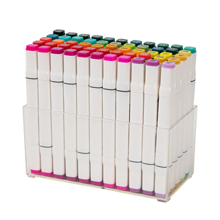 马克笔收纳盒壁挂学生美工区放水彩铅画笔笔筒儿童文具书桌置物架