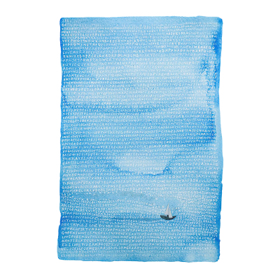 藏了很久的蓝1000片拼图带框