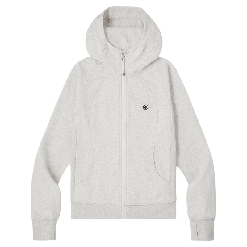 PSO Brand 女装连帽拉链开衫卫衣抓绒外套修身潮牌运动上衣春秋