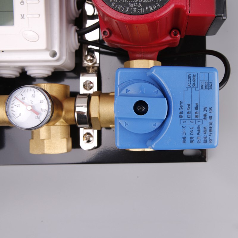 地暖混水中心 地暖混水控温系统 锻造一体 家用地暖节能增压 直供
