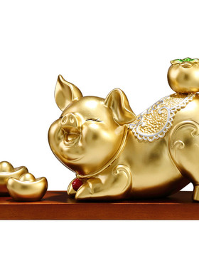 招财猪摆件高档家居装饰品