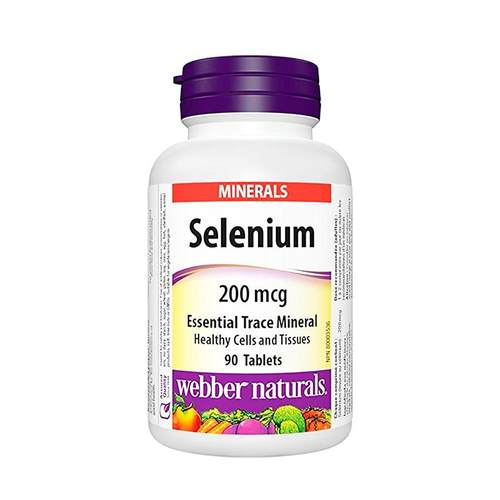 加拿大伟博Webber天然硒片高吸收硒元素硒酵母成人中老年原装进口