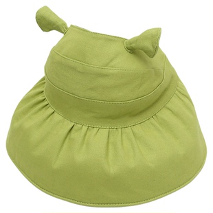 儿童空顶帽防晒帽女童遮阳帽大帽檐宝宝帽子春夏季男童太阳帽出游