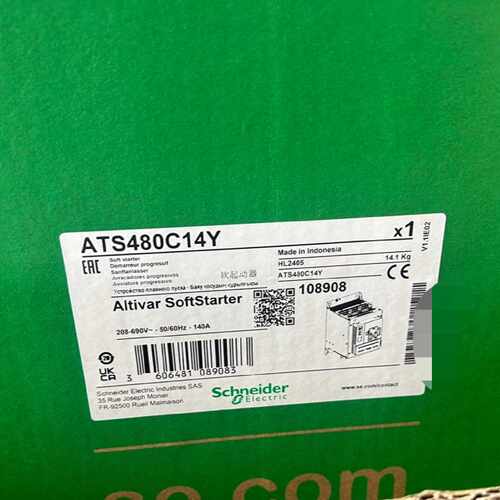 议价施耐德软启动器ATS480C14Y全新原装正品，质保一年，可