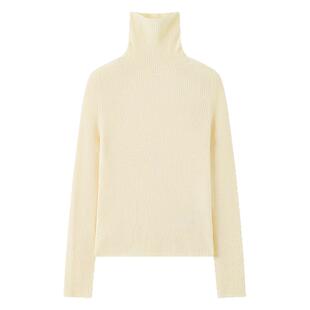 JCLP金纯良品 100%山羊绒翻领修身针织打底衫毛衣25年冬新款女