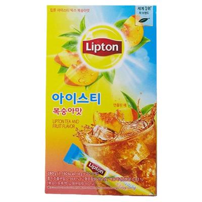 lipton桃子味冰红茶柠檬味韩国