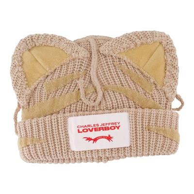 Charles Jeffrey Loverboy 手工耳朵针织帽 - 棉质