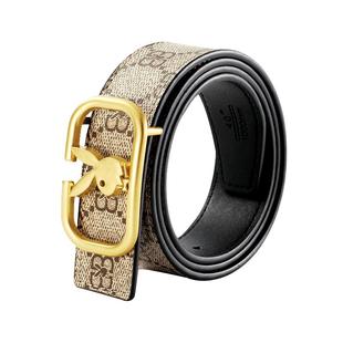 花花公子正品新款皮带女款真皮配牛仔裤带连衣裙腰带女装饰高级感