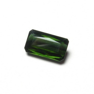 送国检证书非洲产天然绿碧玺裸石 戒指面吊坠 方形刻面