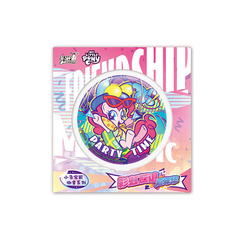 卡游 小马宝莉彩虹友谊嘉年华徽章 欧洲童话圣诞款周边马口铁吧唧