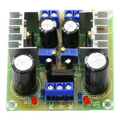 LM317+LM337正负双电源可调稳压电源板套件 负电压板 317散件调压
