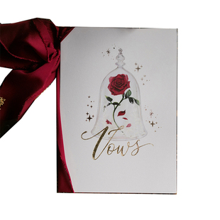 Danny画画童话手绘玫瑰婚礼保证书誓言卡
