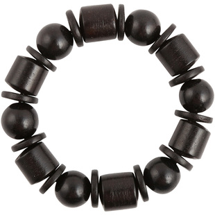 青陌正宗黑檀木佛珠手串男女文玩乌木老料2.0手链108颗念珠紫光檀