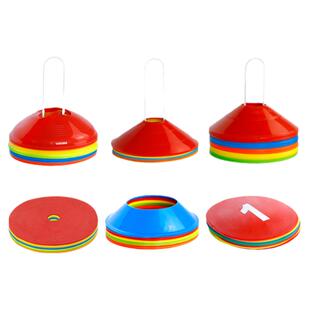 VCY标志碟数字障碍物球托 标识标志牌垫桩路障足球训练器材标志盘