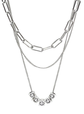 crivla原宿风骰子钛钢吊坠项链