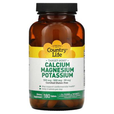 乡村生活Target-Mins钙镁钾营养片骨骼牙齿健康运动补充机体抵抗