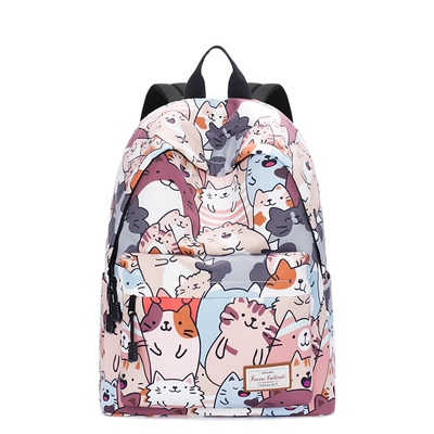 卡通印花校园学生双肩包