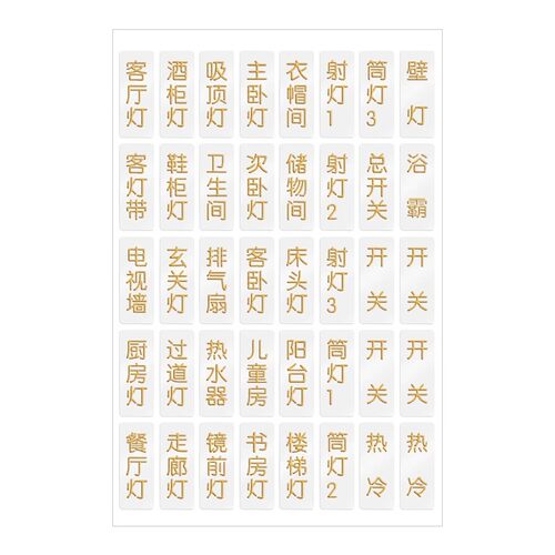 灯开关标识贴家用夜光标签电表箱面板插座装饰贴纸高级感2026立体