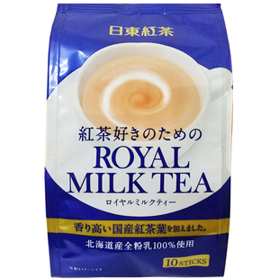 日本进口日东奶茶royal北海道皇家日东红茶抹茶速溶250g/112g冲饮