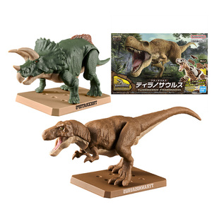 【自营】万代拼装模型 Plastic恐龙霸王龙三角龙剑龙骨架化石新版