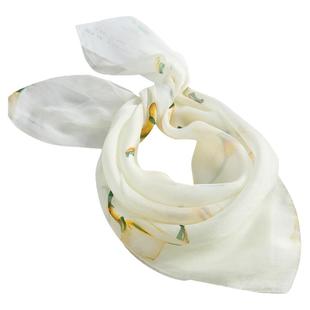 真丝小丝巾高级感桑蚕丝小方巾女士春夏围巾轻薄款护颈妈妈款纱巾