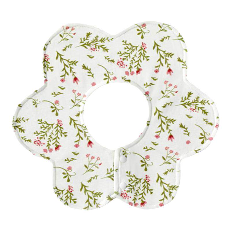 英氏乐享婴儿口水巾新生儿花瓣防溢奶围嘴防吐奶口水巾纯棉a类