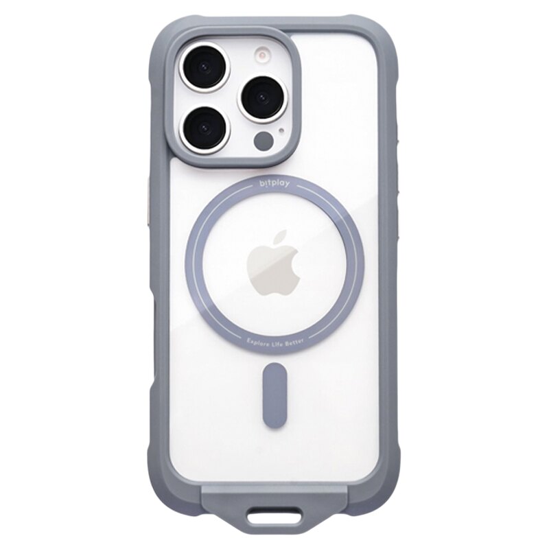 台湾Bitplay新款适用苹果16ProMax手机壳透明防摔高级感iphone16pro全包保护套挂绳斜挎可背magsafe磁吸充电