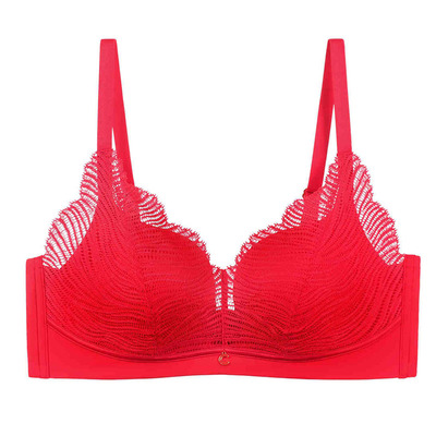 COMFIT无钢圈大码红色本命年内衣