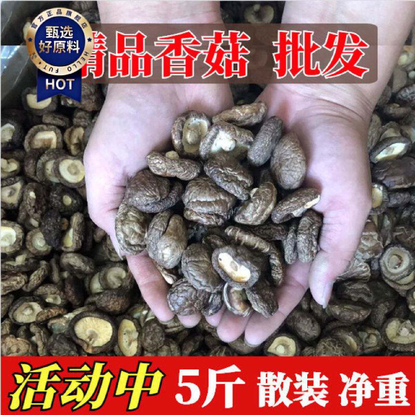 新鲜庆元农家香菇干货2500g金钱菇非特级小香菇椴木冬菇蘑菇花菇