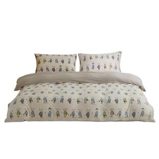 艾美家棉花糖a类柔软卡通可爱熊四件套三件套床单被套四季床品