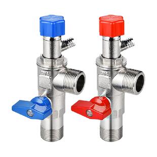 潜水艇角阀壁挂炉专用球阀芯燃气热水器大流量锅炉6分地暖铜阀门