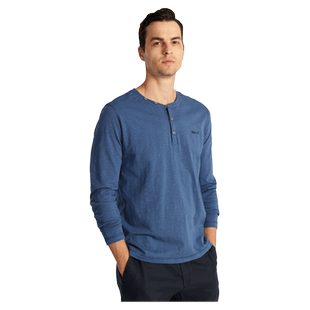 MCS男装源自万宝路秋季新品全棉休闲修身圆领净色打底舒适长袖T恤