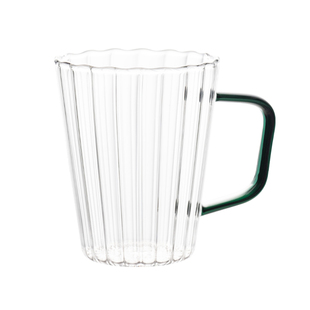 透明玻璃杯带把手水杯美式马克杯大容量耐热高硼硅玻璃咖啡杯家用