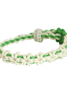 DIY茉莉花编织手绳材料包