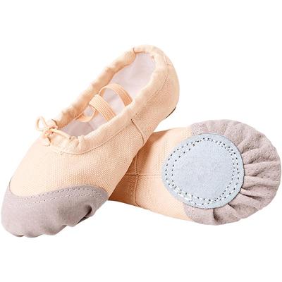 儿童舞蹈鞋女软底男童女红色舞鞋