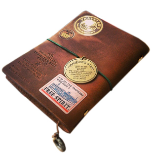 A4A5B5活页牛皮笔记本手工tn手账本复古大本日记事厚本子礼物定制