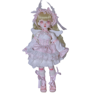 官方正版bjd娃娃莉樱六分sd玩偶粉色系金发小天使可爱风潮玩包邮