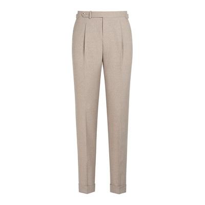Suitsupply浅棕色羊毛修身长裤