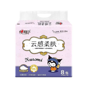 心相印库洛米印花木浆抽纸