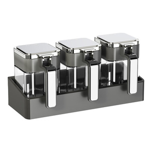调料盒盐罐密封防潮调味料瓶罐收纳置物架家用厨房高端新款套装