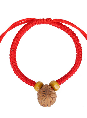 婴儿手链送礼桃核雕刻