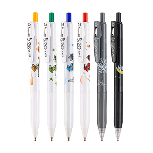 【第一卫】日本zebra斑马中性笔魔女限定JJ15女巫新款万圣节日系黑色按动 式红色sarasa快干蓝色水笔彩色0.5