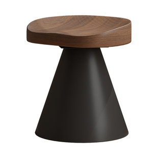 实木可旋转化妆凳卧室中古风化妆椅女生复古家用房间高级感梳妆凳