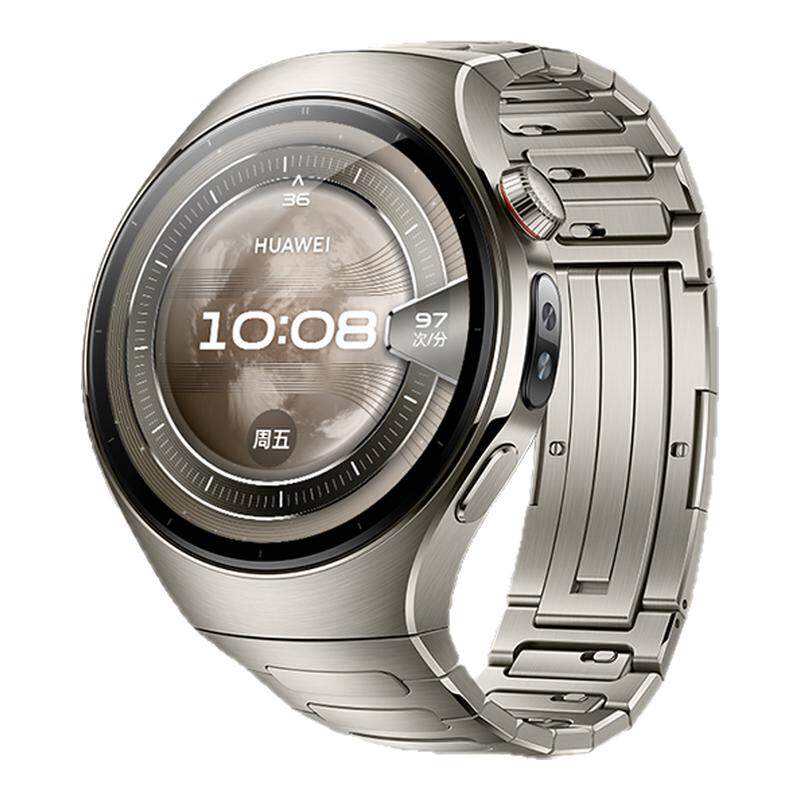 适用华为watch5表带watch4pro手表表带智能gt5系列wahct5专用新款gt4男士钛合金按压式钛金属的工字原