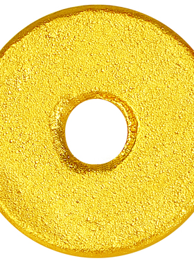 足金古法实心薄直切隔片哑光