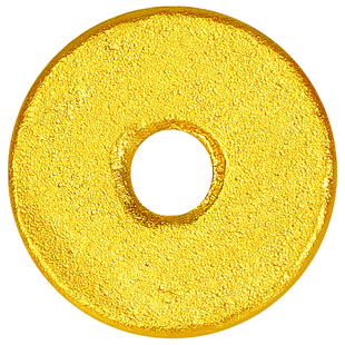 24K纯黄金999足金古法实心超薄直切隔片哑光垫片文玩手串手链配饰