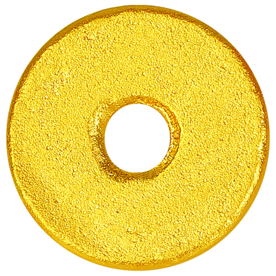 足金古法实心薄直切隔片哑光