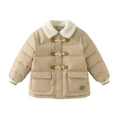 戴维贝拉男童羽绒服防水上衣童装