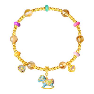 【生日礼物】周大生木马手链纯银